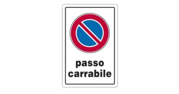 CARTELLO PLAST. MM.300X200 PASSO CARRABILE Più Venduto