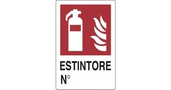 Compra Online CARTELLO PLAST. MM.300X200 ESTINTORE NR.