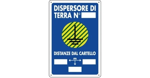 Ultimissimo Modello CARTELLO PLAST. MM.300X200 DISPERSORE DI TERRA