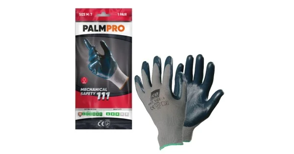 Sconto GUANTI NITRILE SPALMATI GRIGIO/BLU PALMPRO 111 TG.9 (XL)