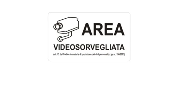 CARTELLO AREA VIDEOSORVEGLIANZA CM.14X25 Miglior Prezzo