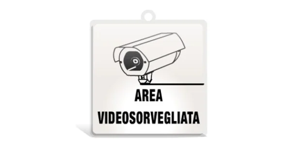 Spedizione Gratuita PITTOGRAMMA SECURDROP MM.100X100 AREA VIDEOSORVEGLIATA