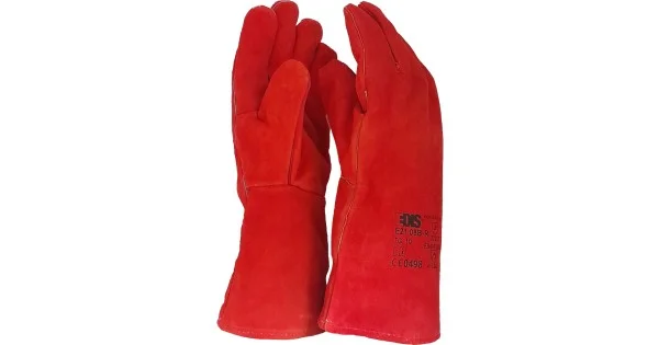 Vendita Finale GUANTI PELLE CROSTA ROSSA SALDATORE E21.08B-R/C TG.10