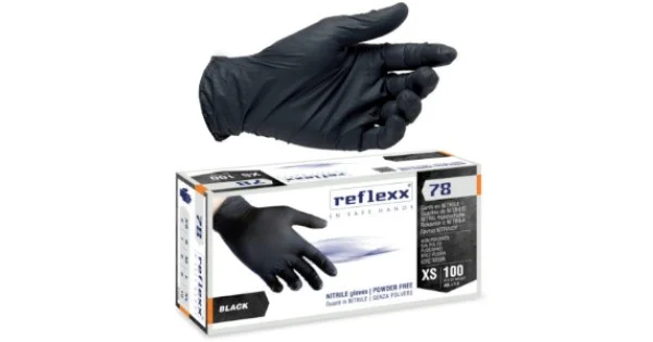 Compra Adesso GUANTI NITRILE S/POLVERE TG.M NERO PZ.100 ART.R78