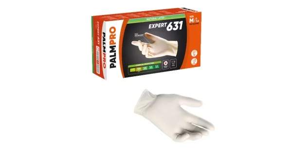 Spedizione Gratuita GUANTI LATTICE S/POLVERE PALMPRO 631 MM.0,10 TG.M PZ.100 ART.ESSP (ex SENSITIVE PF)