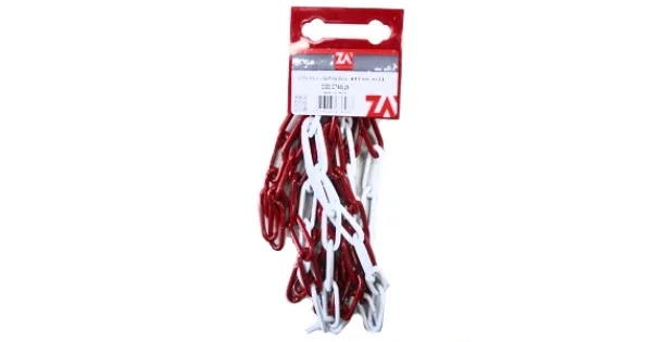 Super Prezzo CATENA ACCIAIO ZINCATO BIANCA/ROSSA MM.5 MT.2,5