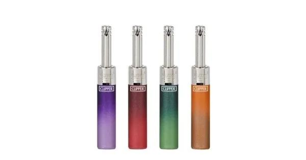 ACCENDINO MINITUBE METALLIC GRADIENT SILVER CLIPPER Subito Disponibile