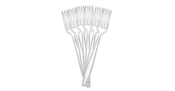 Acquista Ora FORCHETTE TRASPARENTI RIUTILIZZABILI PZ.20