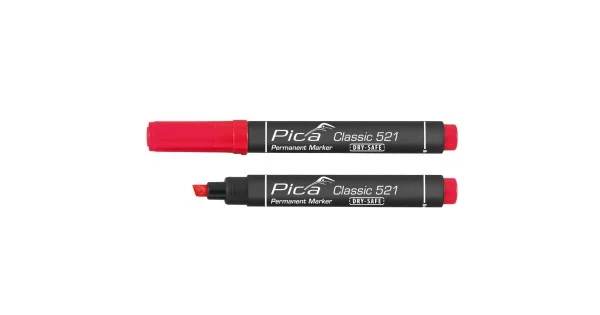 Direttamente Dal Produttore PENNARELLO PUNTA SCALPELLO ROSSO PICA-CLASSIC ART.521/40