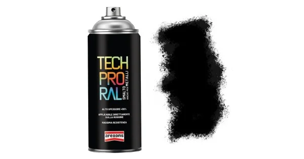 Compra Oggi Stesso SPRAY TECH PRO RAL NERO LUCIDO RAL 9005 ML.400 ART.3806