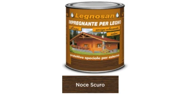 Solo Oggi IMPREGNANTE ALL' ACQUA LEGNOSAN NOCE SCURO ML.750