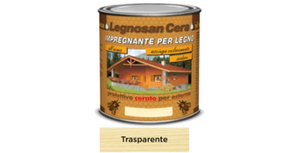 Spedizione Gratuita IMPREGNANTE ALL' ACQUA LEGNOSAN CERA TRASPARENTE ML.750