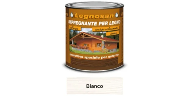 IMPREGNANTE ALL' ACQUA LEGNOSAN BIANCO ML.750 Pagamento Sicuro