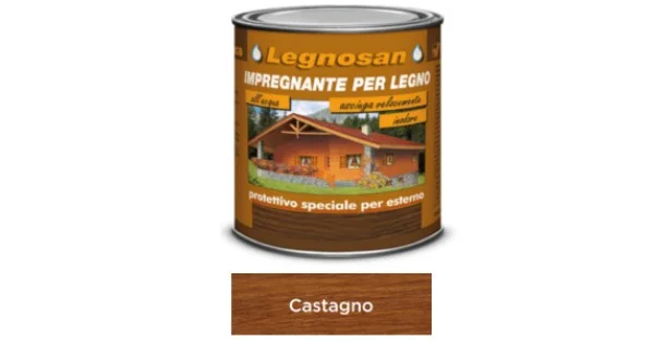 IMPREGNANTE ALL' ACQUA LEGNOSAN CASTAGNO LT.2,5 Consegna Rapida