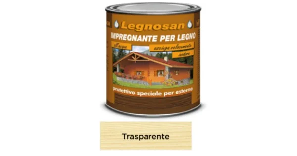 Bestseller IMPREGNANTE ALL' ACQUA LEGNOSAN TRASPARENTE LT.5