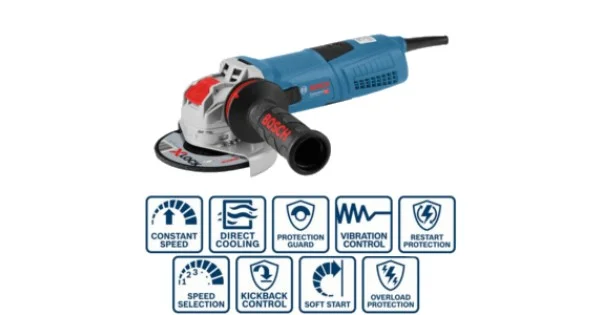 SMERIGLIATRICE MM.125 1300W X-LOCK GWS 13-125 S + 3 ACCESSORI @ Ultimissimo Modello