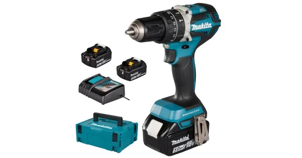 AVVITATORE A PERCUSSIONE 18V 5,0AHx2 LITIO BRUSHLESS 65NM DHP484RTJ + BATTERIA 18V 3,0AH BL1830B Quantità Limitata