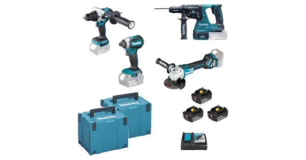 Affare KIT DHP486+DTD153+DGA513+ DHR243+BL1850Bx3+DC18RC DLX4158TJ1