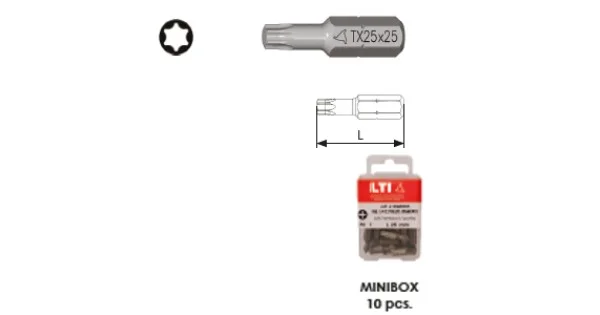 Compra Online INSERTO TORX DA 10 L.25