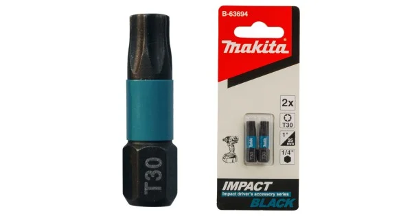 Spedizione Gratuita INSERTO TORX DA 30 L.25 IMPACT BLACK PZ.2 ART.B-63694