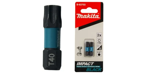 Ultimissimo Modello INSERTO TORX DA 40 L.25 IMPACT BLACK PZ.2 ART.B-63703