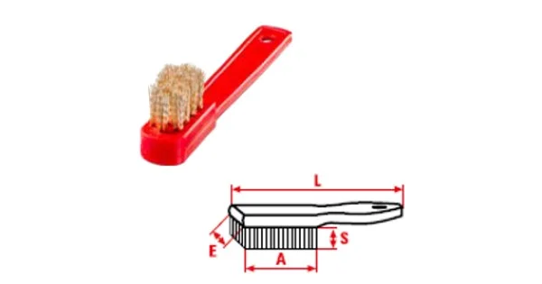 SPAZZOLA A MANO OTTONE X CANDELE ART.1810 Nuova Collezione