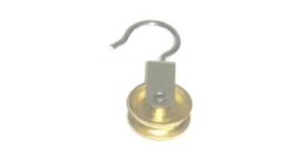 CARRUCOLA A GANCIO D.50 OTTONATA Economico