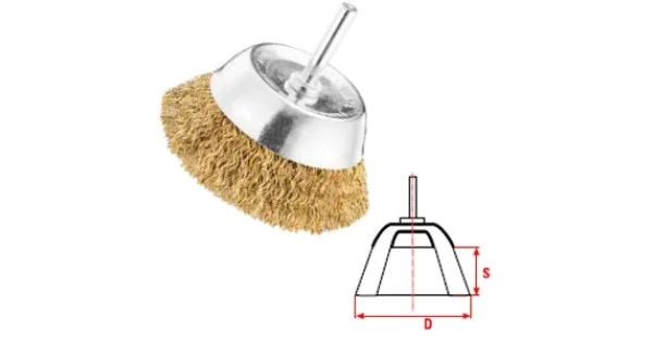 SPAZZOLA A TAZZA C/GAMBO MM.50 TE50 ART.0660 Ultimissimo Modello