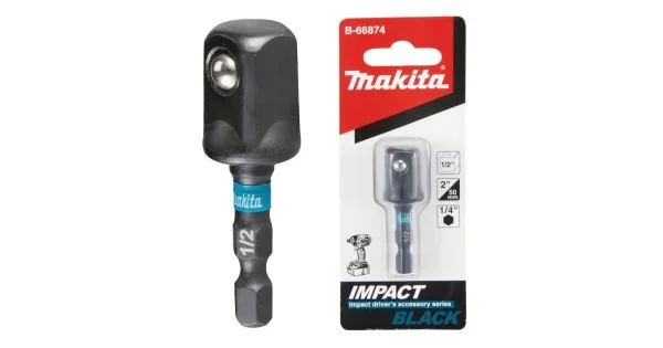 Direttamente Dal Produttore ADATTATORE QUADRO A SFERA DA 1/4 A 1/2 L.50 IMPACT BLACK ART.B-66874