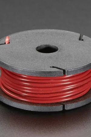 Adafruit Bobina di filo intrecciato - 25 piedi - 22 AWG - Rosso Ordina Subito