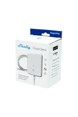 Compra Adesso Shelly Flood Detector - Gen4 - Rilevatore di perdite d'acqua Wi-Fi intelligente