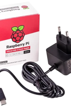 Alimentatore Raspberry Pi 4 - USB -C, 5,1 V, 3 A - Spina UE - Nero Vendita Finale
