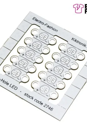 Ultime Pezzi Kitronik Electro-Fashion, supporto LED cucibile da 5 mm, confezione da 10