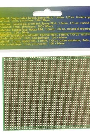 Velleman Modello linea intera Eurocard - 100x80mm - FR4 Consegna Rapida