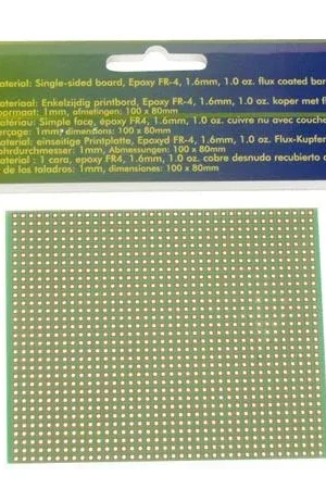 Velleman Eurocard 1 foro per isola - 100x80mm - FR4 Solo Oggi