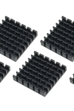 Bestseller Opencircuit Dissipatore in alluminio 25x25x5mm - autoadesivo - 5 pezzi