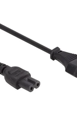 Velleman Cavo di alimentazione nero cee 7/16 "europlug"+ c7 l=2 m h03vvh2-f 2g0.75 mm² Non Perdere