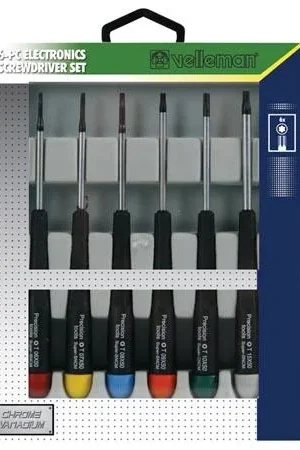 Velleman Set di cacciaviti per elettronica da 6 pezzi - stella Subito Disponibile