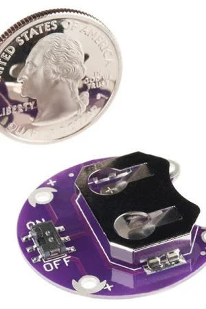 Ultime Pezzi Sparkfun Portabatteria a bottone LilyPad - Commutato - 20 mm