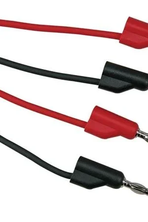 Velleman Cavi di connessione 100 cm (3.3 ft) - 4 mm (3/16") - 2 pz - 30 v / 6 a Spedizione Espresso