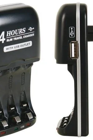 Velleman Caricabatterie rapido per batterie NiMH - con uscita USB Promo Stagionale