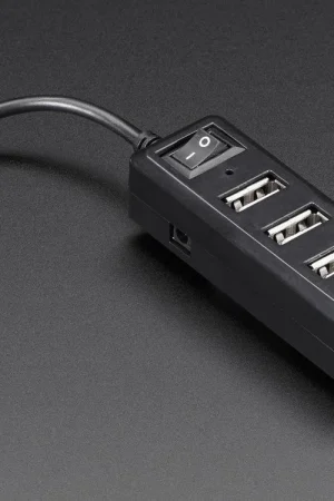 Adafruit Mini hub USB con interruttore di alimentazione - OTG Micro-USB Scelto Dai Clienti