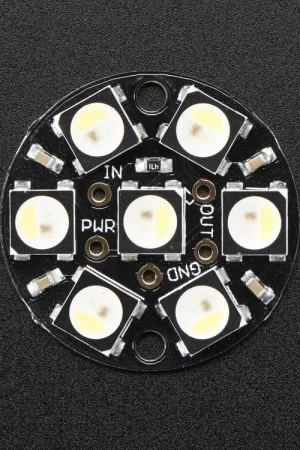 Adafruit NeoPixel Jewel - 7 LED RGBW 5050 con driver integrati Pagamento Sicuro