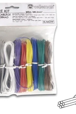 Velleman Kit cavo di montaggio - 10 colori - 60m - multipolare Esclusivo