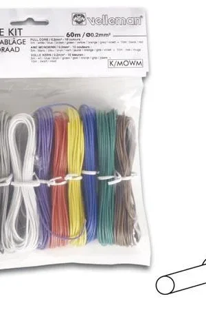 Velleman Set di cavi di montaggio - 10 colori - 60 m - nucleo solido Offerta