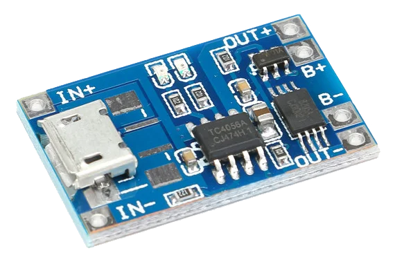 Acquista Ora Opencircuit TP4056 Caricabatterie Lipo con protezione 1A - Micro USB