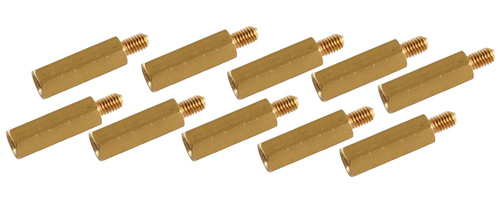 Bestseller Opencircuit Distanziatore M3 in ottone 15mm + 6mm - 10 pezzi