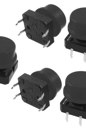 Bestseller Opencircuit Bottone tattile 12x12x7,3mm nero - 5 pz