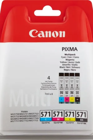 Canon 0386C005 | Cartucce d'inchiostro originali Nero/Ciano/Magenta/Giallo | Confezione da 4 Ultima Occasione